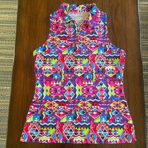 Tzu Tzu women's sleeveless golf polo - size large